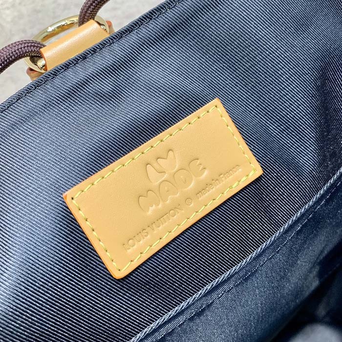 Louis Vuitton LV Unisex Randonée Messenger Bag Monogram Stripes Brown Coated Canvas