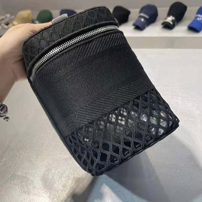Dior Women Diortravel Vanity Case Mesh Embroidery