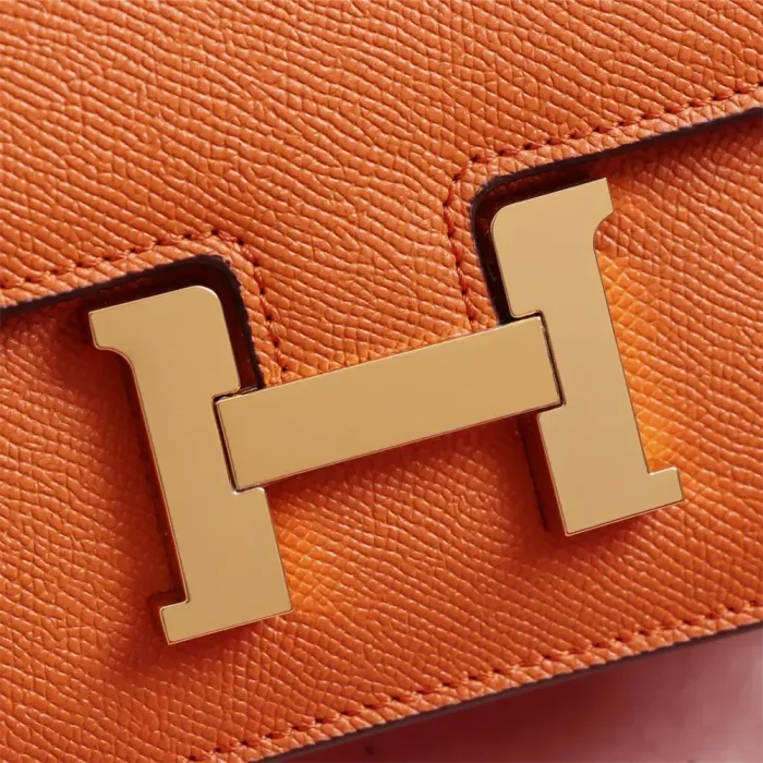 Hermes Women Constance 19 Bag Epsom Leather-Orange/Gold