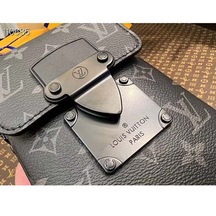 Louis Vuitton LV Unisex S-Lock Vertical Wearable Wallet Monogram Coated Canvas M82252