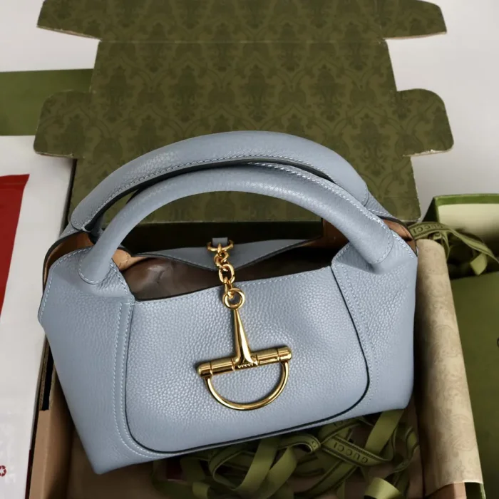 Gucci Women Softbit Medium Top Handle Bag-Blue ‎837467