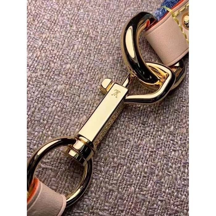 Louis Vuitton LV Unisex High Rise Denim Blue GOTS Certified Cotton Monogram Denim Canvas