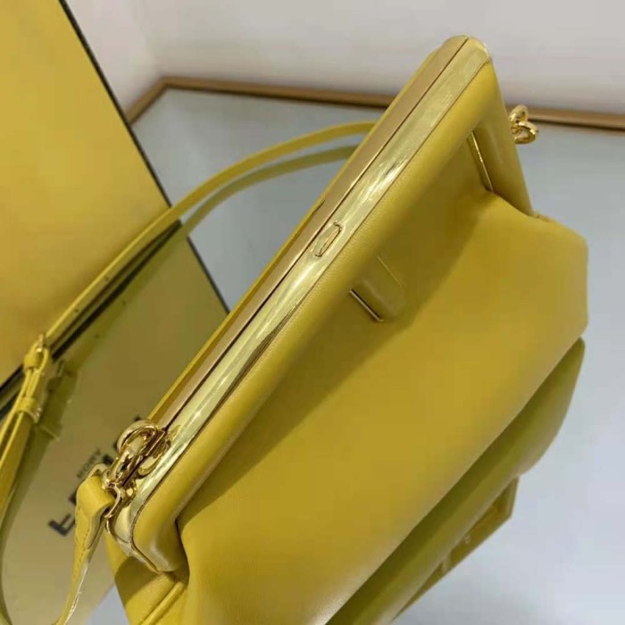 Fendi Women First Small Yellow Leather Bag