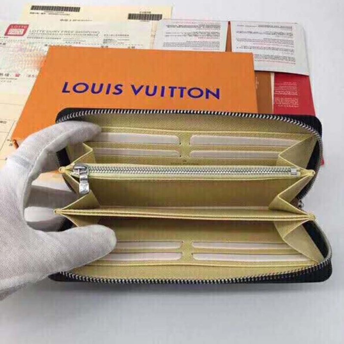 Louis Vuitton LV Unisex Zippy Wallet Monogram LV Pop Blue