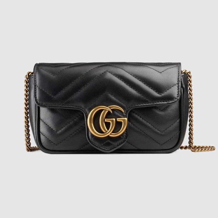 Gucci GG Women GG Marmont Matelassé Leather Super Mini Bag