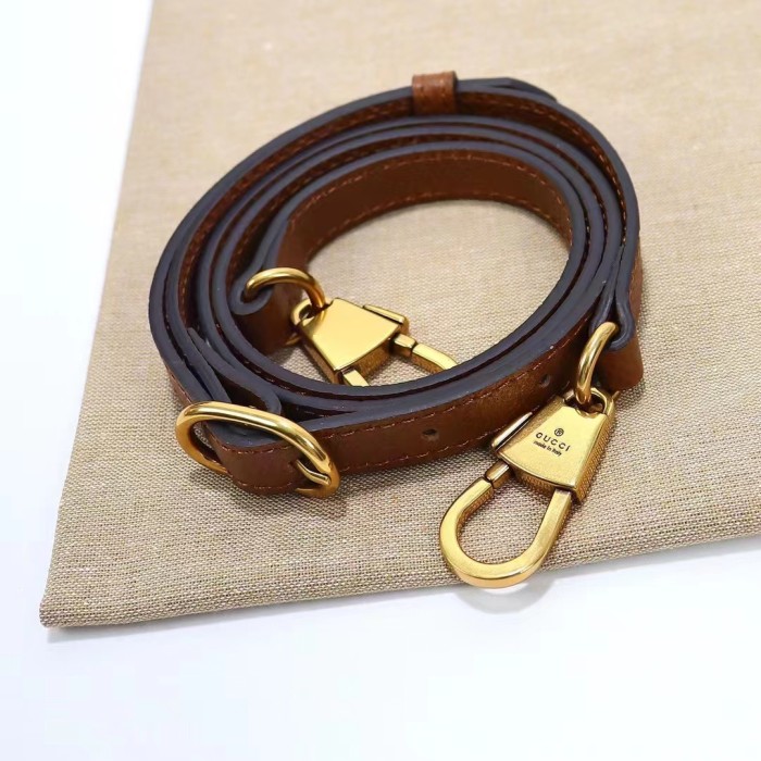 Gucci Women GG Diana Small Shoulder Bag Brown Leather Double G