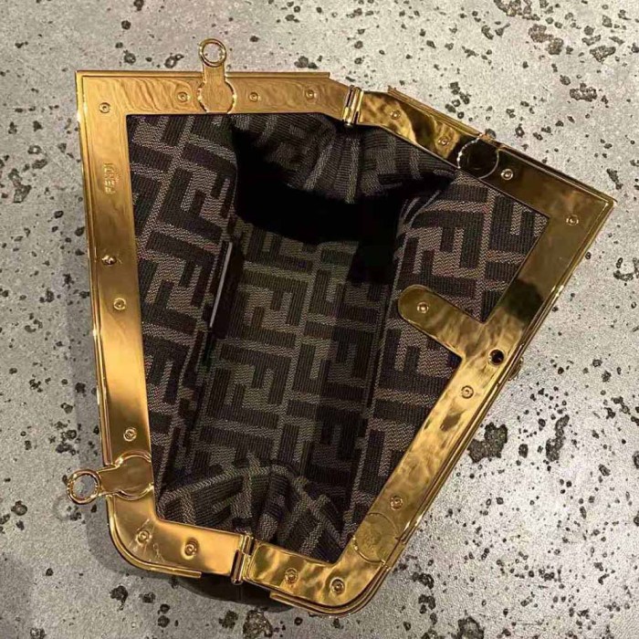 Fendi Women First Small Nappa Leather Bag-Maroon