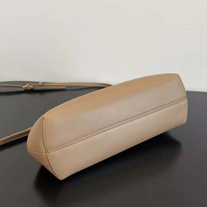 Fendi Women First Small Beige Leather Bag with Exotic Details