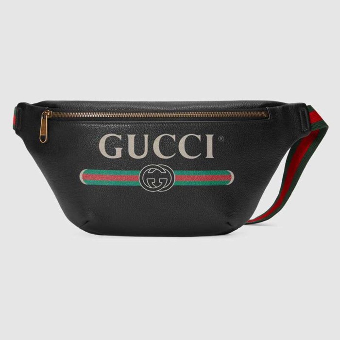 Gucci GG Unisex Gucci Print Leather Belt Bag