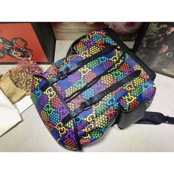 Gucci GG Unisex Medium GG Psychedelic Backpack Psychedelic Supreme Canvas