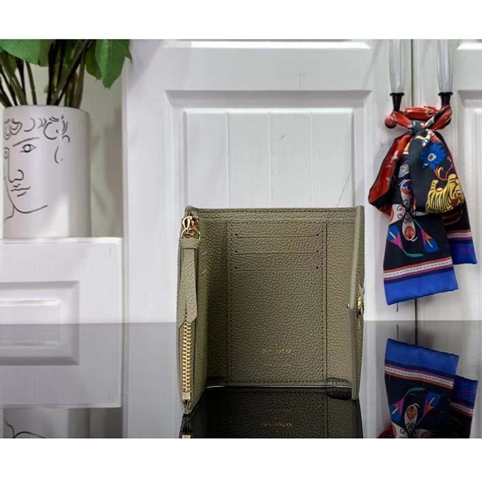 Louis Vuitton LV Unisex Victorine Wallet Cream Monogram Empreinte Embossed Supple Grained Cowhide Leather