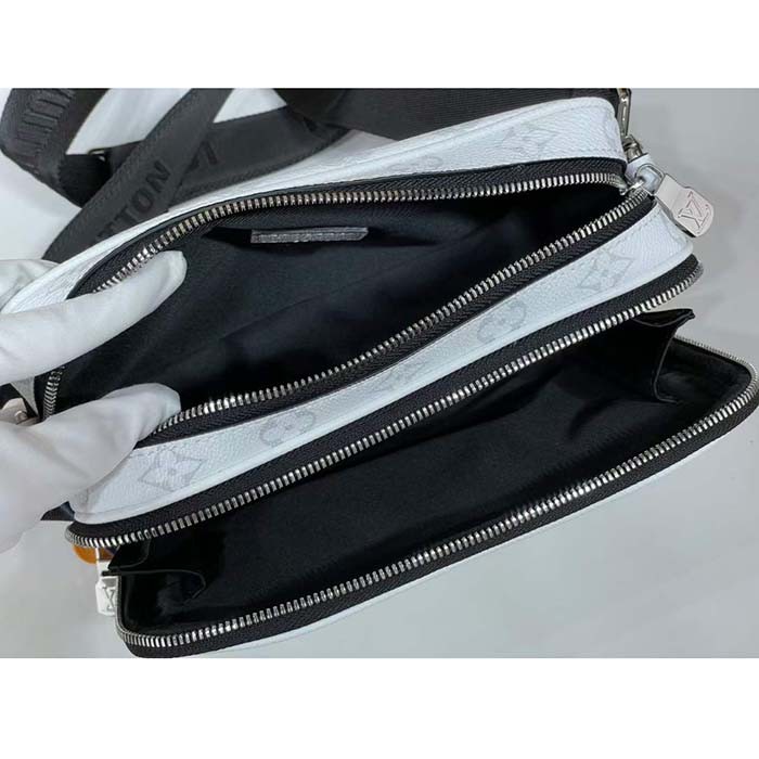 Louis Vuitton LV Unisex Alpha Messenger White Monogram Coated Canvas M31069