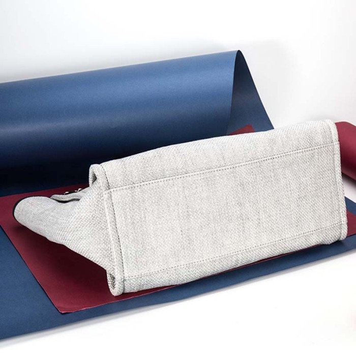 Chanel Women Deanville Shopping Bag Mummy Bag in Canvas and Leather-Grey