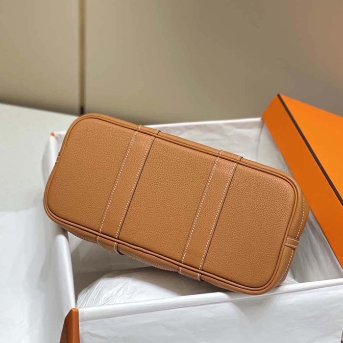 Hermes Unisex Garden Party 30 Voyage Bag-Brown