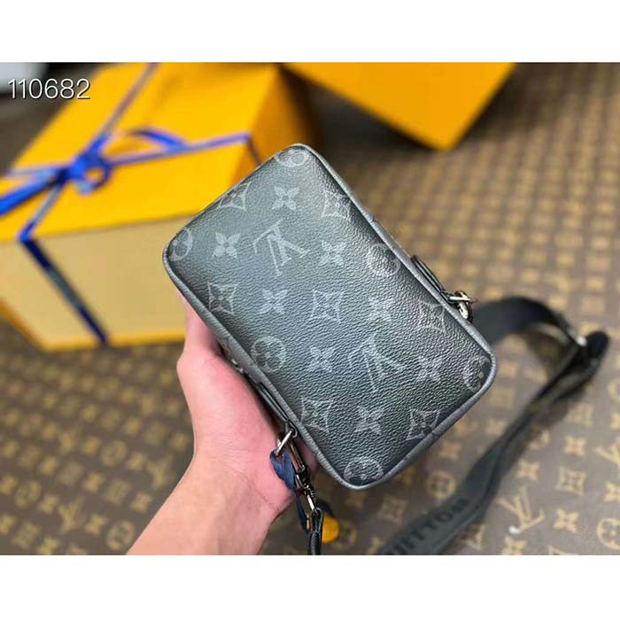 Louis Vuitton LV Unisex Double Phone Pouch NM Monogram Coated Canvas M81321