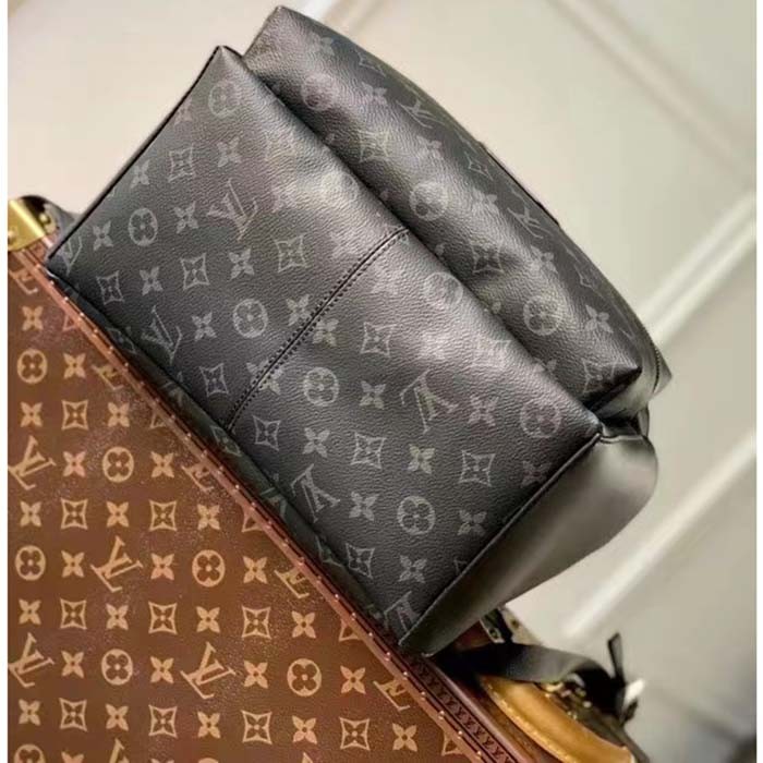 Louis Vuitton LV Unisex Discovery Backpack PM Monogram Eclipse Coated Canvas Cowhide Leather