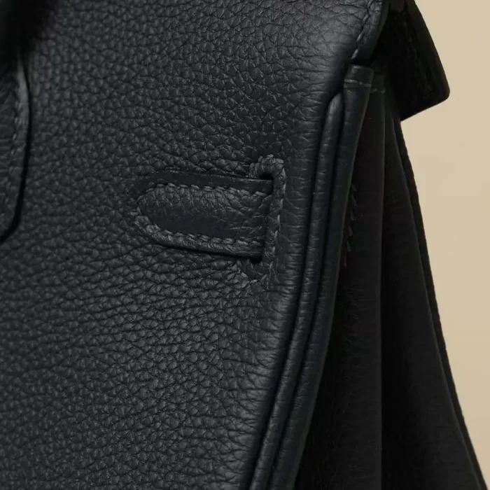 Hermes Women Birkin 30 Bag in Epsom Leather with Gold Hardware-Black/Silver