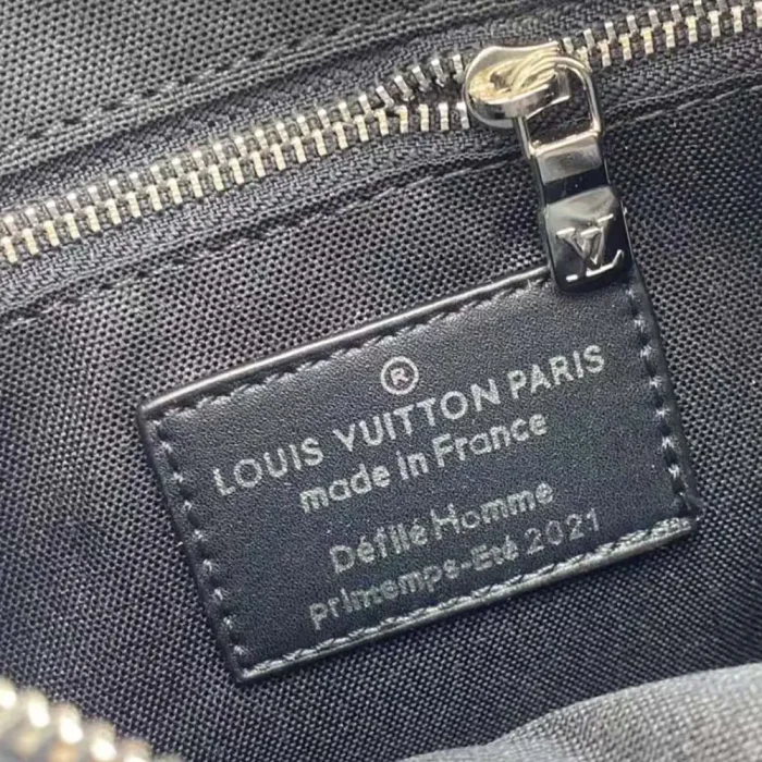 Louis Vuitton LV Unisex Renaissance Map Damier Graphite PM Danube Slim Bag