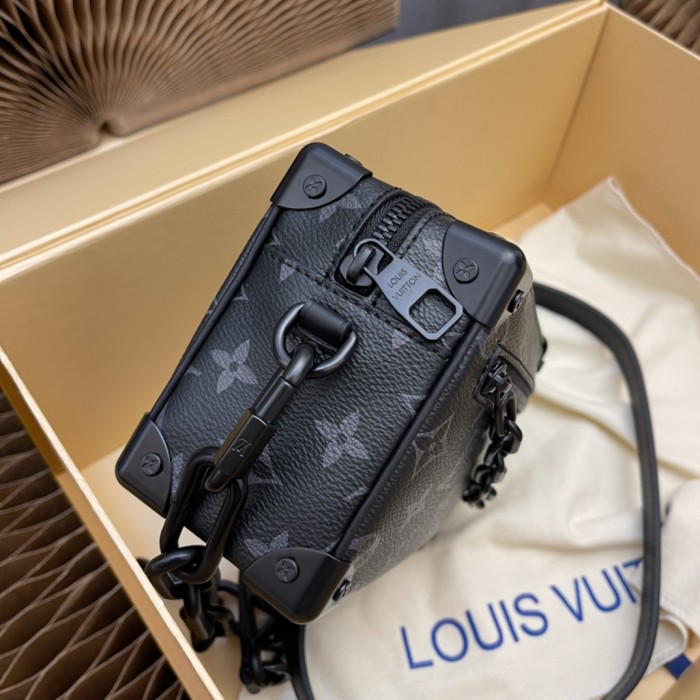 Louis Vuitton LV Men Mini Soft Trunk Bag Monogram Eclipse Coated Canvas