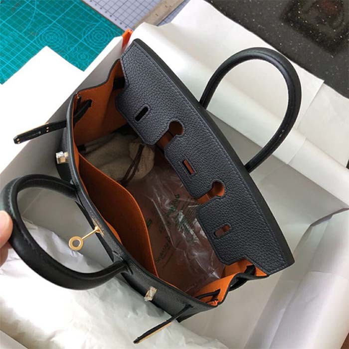 Hermes Women Birkin 30 Bag in Epsom Leather with Gold Hardware-Black