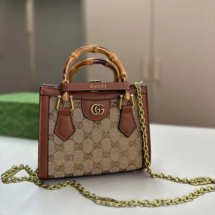 Gucci Women Diana Crystal Mini Tote Bag 70744921HRG2687