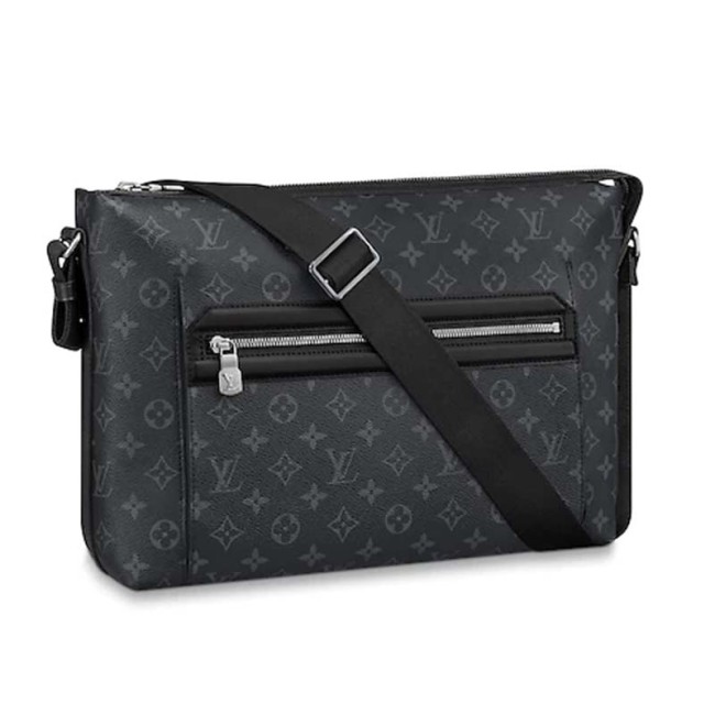 Louis Vuitton LV Men Odyssey Messenger PM Monogram Eclipse Coated Canvas