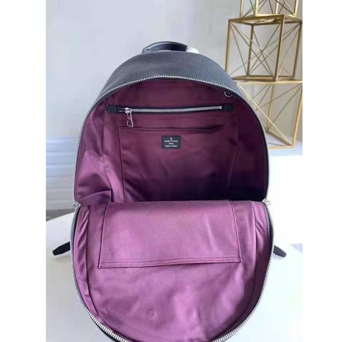 Louis Vuitton LV Unisex Armand Backpack Exterior Taurillon Cowhide Leather