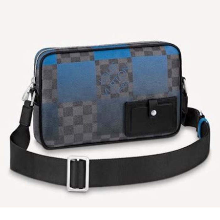 Louis Vuitton LV Unisex Alpha Messenger Damier Graphite Giant Coated Canvas