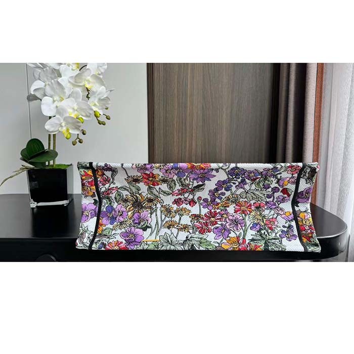 Dior CD Women CD Large Dior Book Tote Ecru Multicolor 4 Saisons Été Soleil