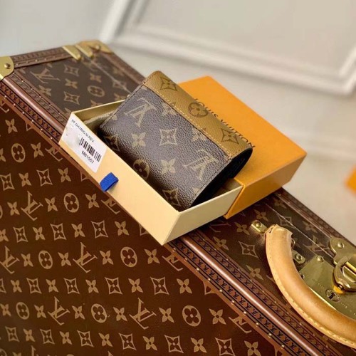 Louis Vuitton LV Unisex Victorine Wallet Brown Monogram Reverse Coated Canvas