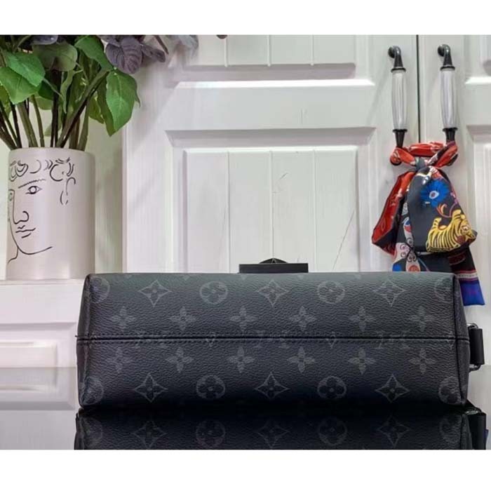 Louis Vuitton LV Unisex S-Cape Messenger Monogram Eclipse Coated Canvas Cowhide Leather