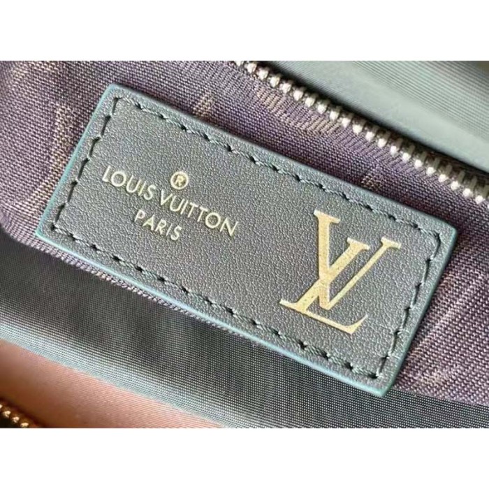 Louis Vuitton LV Unisex Maxi Multi Pochette Accessoires Handbag Green Beige