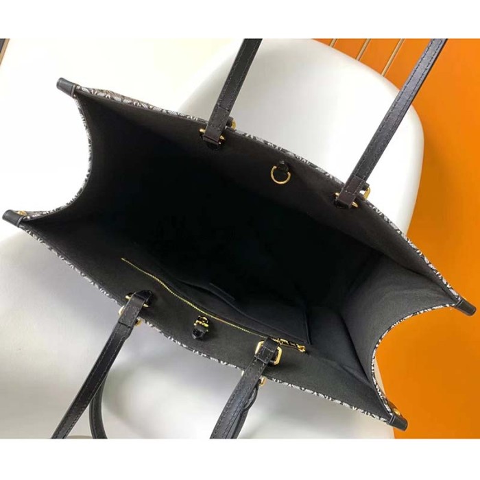 Louis Vuitton LV Unisex Since 1854 OnTheGo GM Tote Gray Cowhide Leather