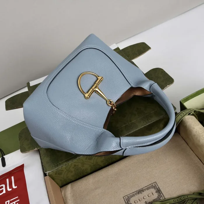 Gucci Women Softbit Medium Top Handle Bag-Blue ‎837467