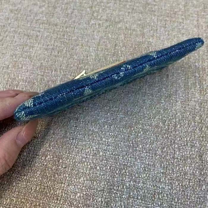 Louis Vuitton LV Unisex Key Pouch Denim Blue GOTS Certified Cotton Monogram Denim