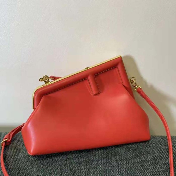 Fendi Women First Small Red Leather Bag