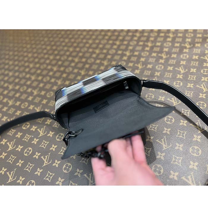 Louis Vuitton LV Unisex Steamer Wearable Wallet Blue Moon Damier Rush Epi XL Leather Cowhide-Leather