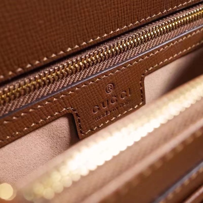 Gucci GG Women Gucci Horsebit 1955 Medium Bag Beige Ebony GG Supreme Canvas