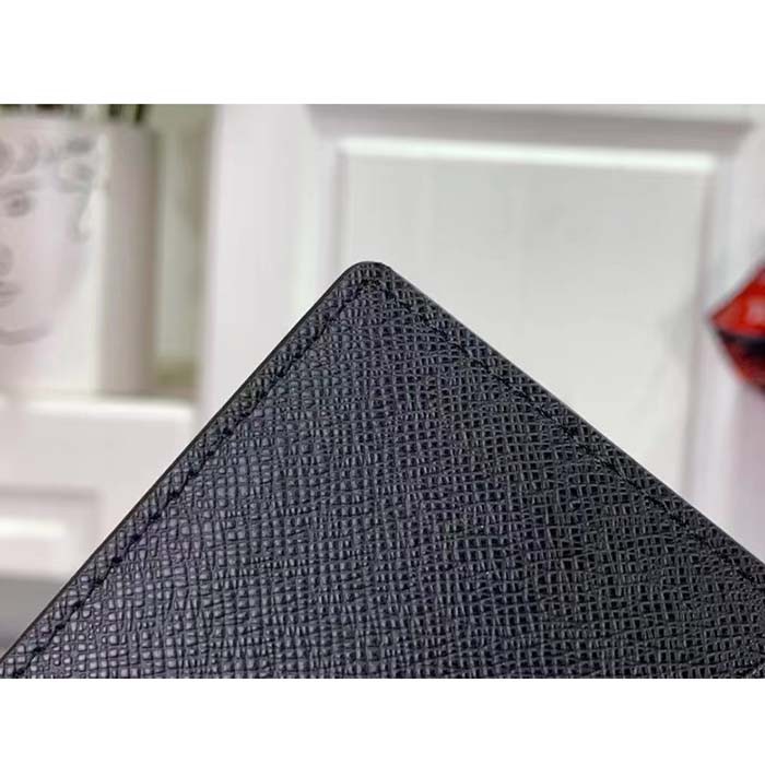 Louis Vuitton LV Unisex Pocket Organizer Blue Sunrise Monogram Eclipse Coated Canvas