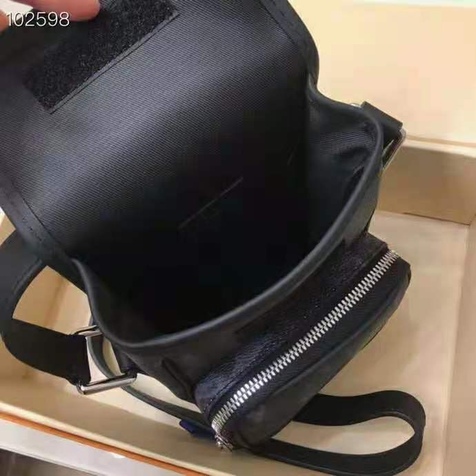 Louis Vuitton LV Men Nano Amazon Messenger Monogram Pastel Noir Coated Canvas