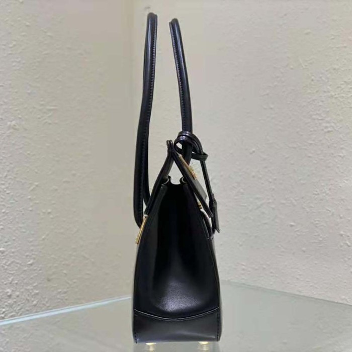 Dior Women Parisienne Bag Black Smooth Calfskin