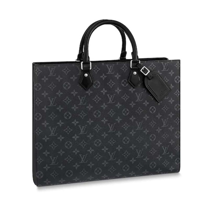 Louis Vuitton LV Unisex Grand Sac Monogram Eclipse Coated Canvas