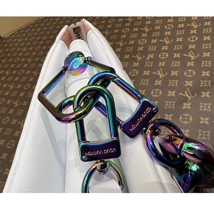 Louis Vuitton LV SKI Women Coussin BB Handbag Gray Lambskin Calf-Leather