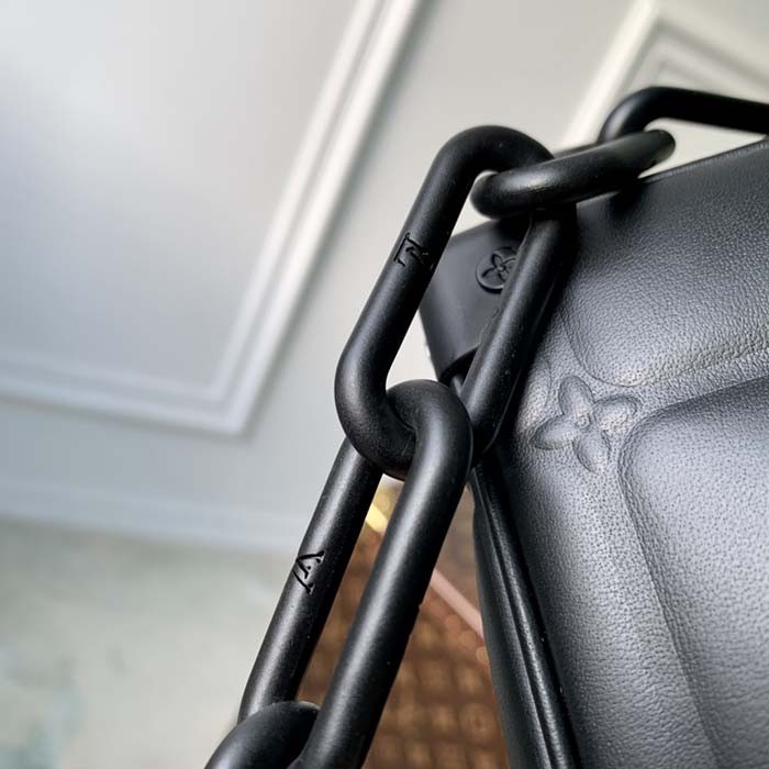 Louis Vuitton LV Unisex Mini Soft Trunk Bag Black Puffy Damier Soft Calf