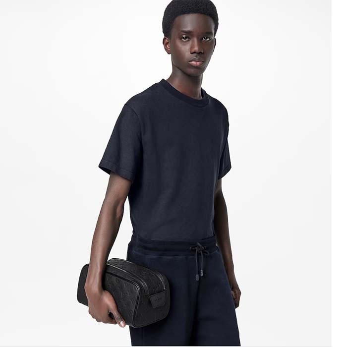 Louis Vuitton LV Unisex Dopp Kit Toilet Pouch Taurillon Monogram Leather Cowhide