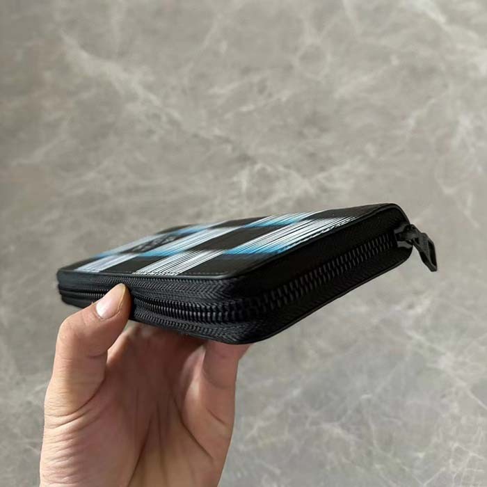 Louis Vuitton LV Unisex Zippy Wallet Vertical Blue Moon Damier Rush Epi XL Leather Cowhide