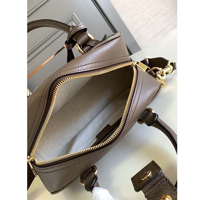 Gucci GG Women Ophidia Medium GG Top Handle Bag Beige Ebony Supreme