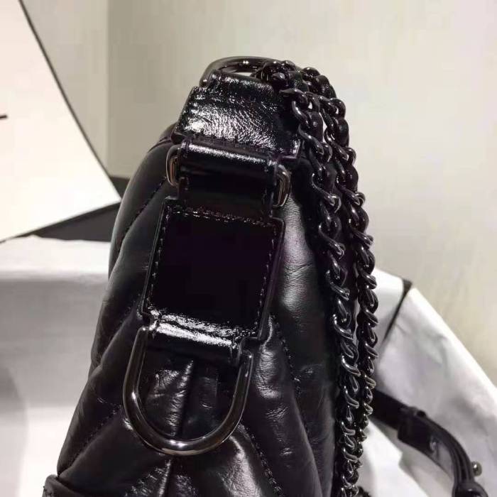 Chanel Women Chanel's Gabrielle Small Hobo Bag in Aged and Smooth Calfskin