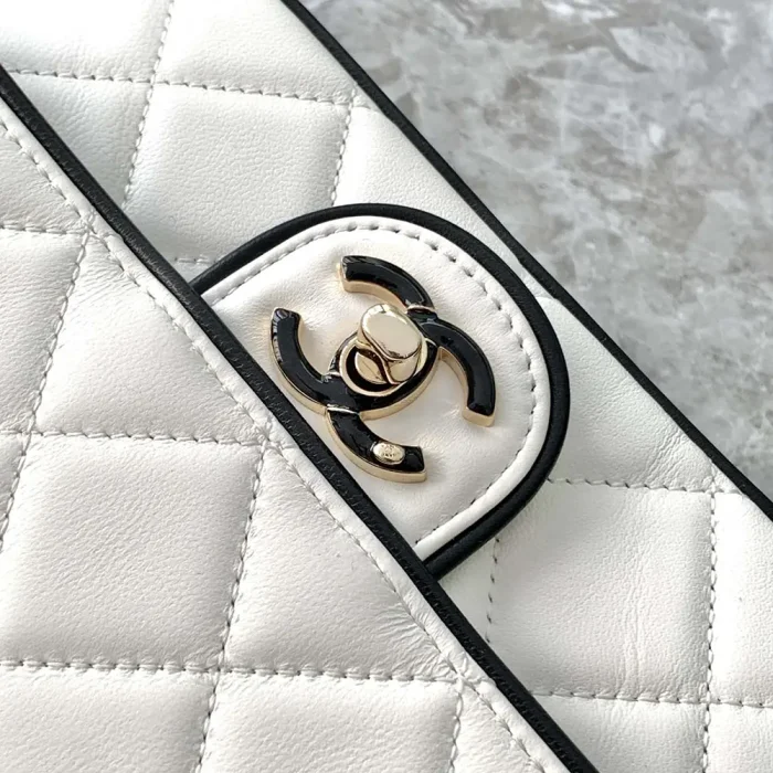 Chanel Women Mini Flap Bag Lambskin Gold Tone Metal AS5151