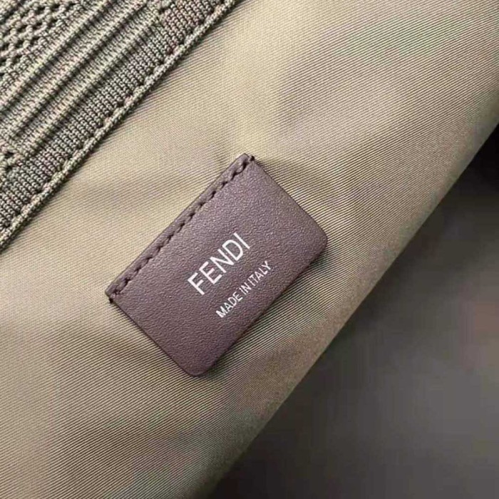 Fendi Women Sunshine Medium FF Fabric Shopper-Green